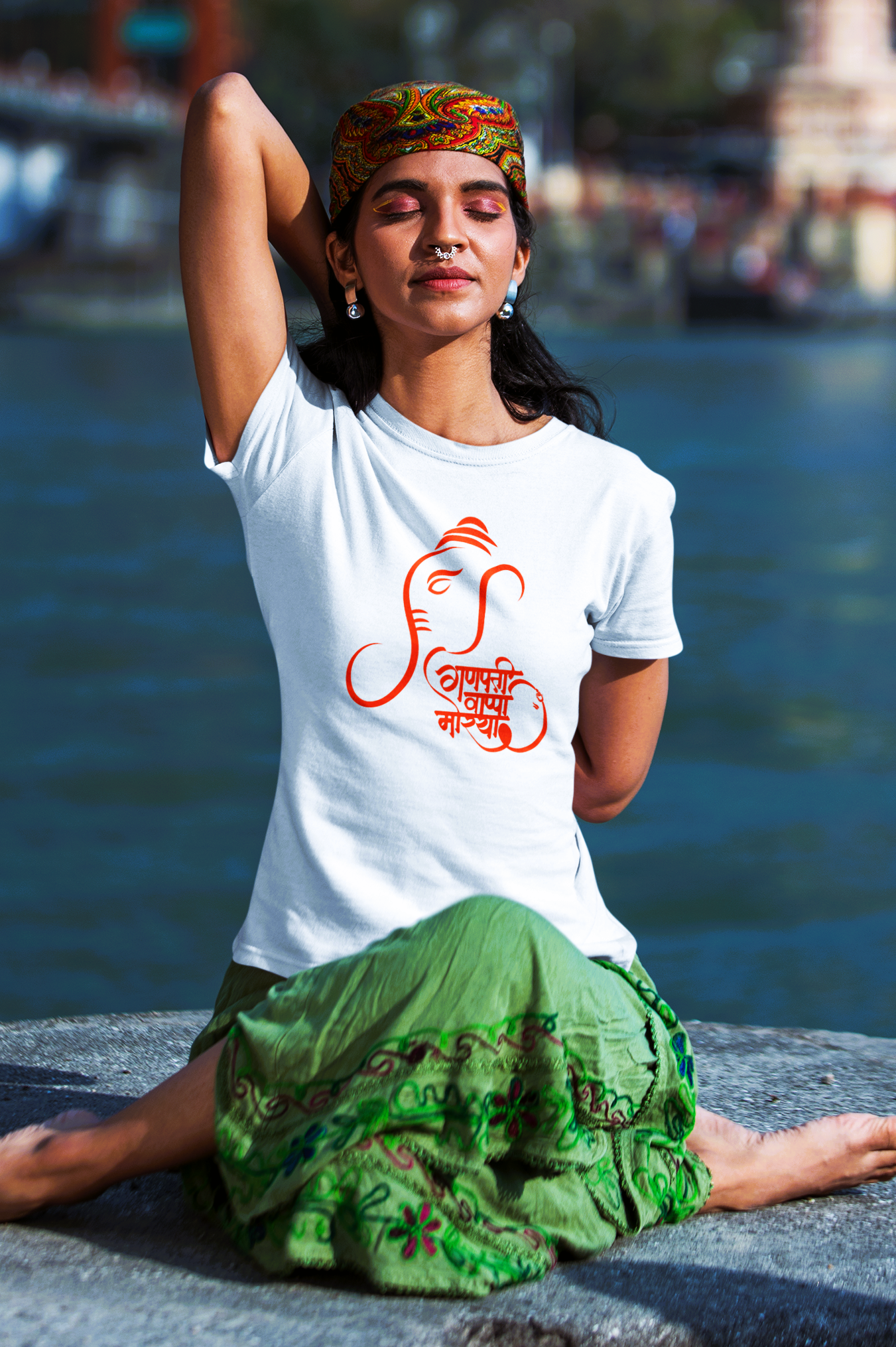 Bappa Morya Printed Ganeshji Unisex T-Shirt