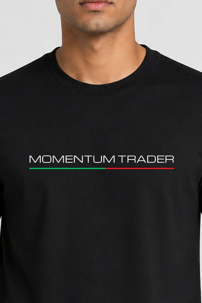 Momentum Trader Black Printed Unisex Trading T-Shirt