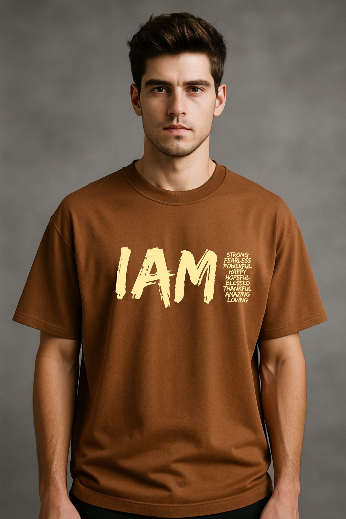 I AM Printed Oversize T-Shirt
