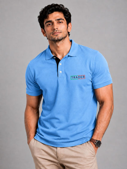 Trading Zone Sky Blue Polo Trading T-Shirt