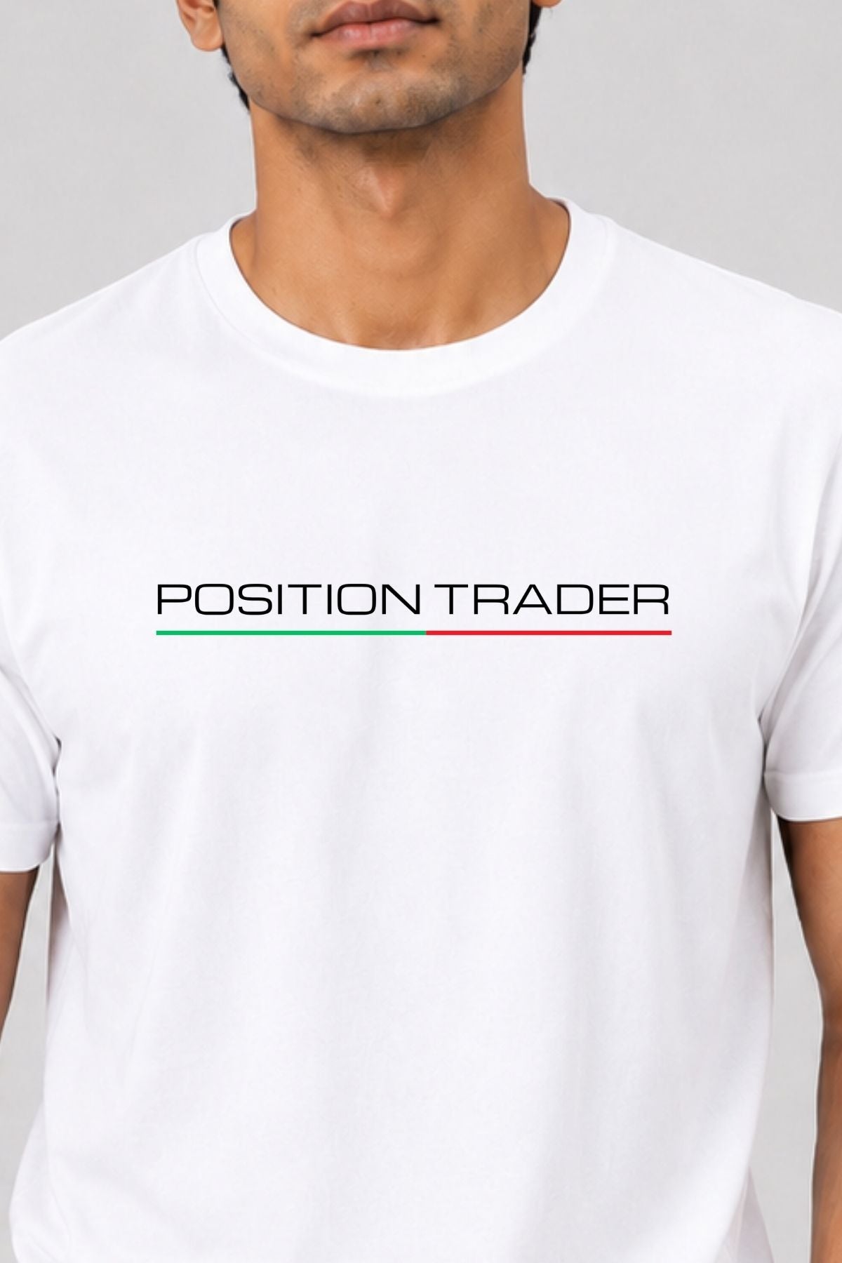 Position Trader  White Printed Unisex Trading T-Shirt