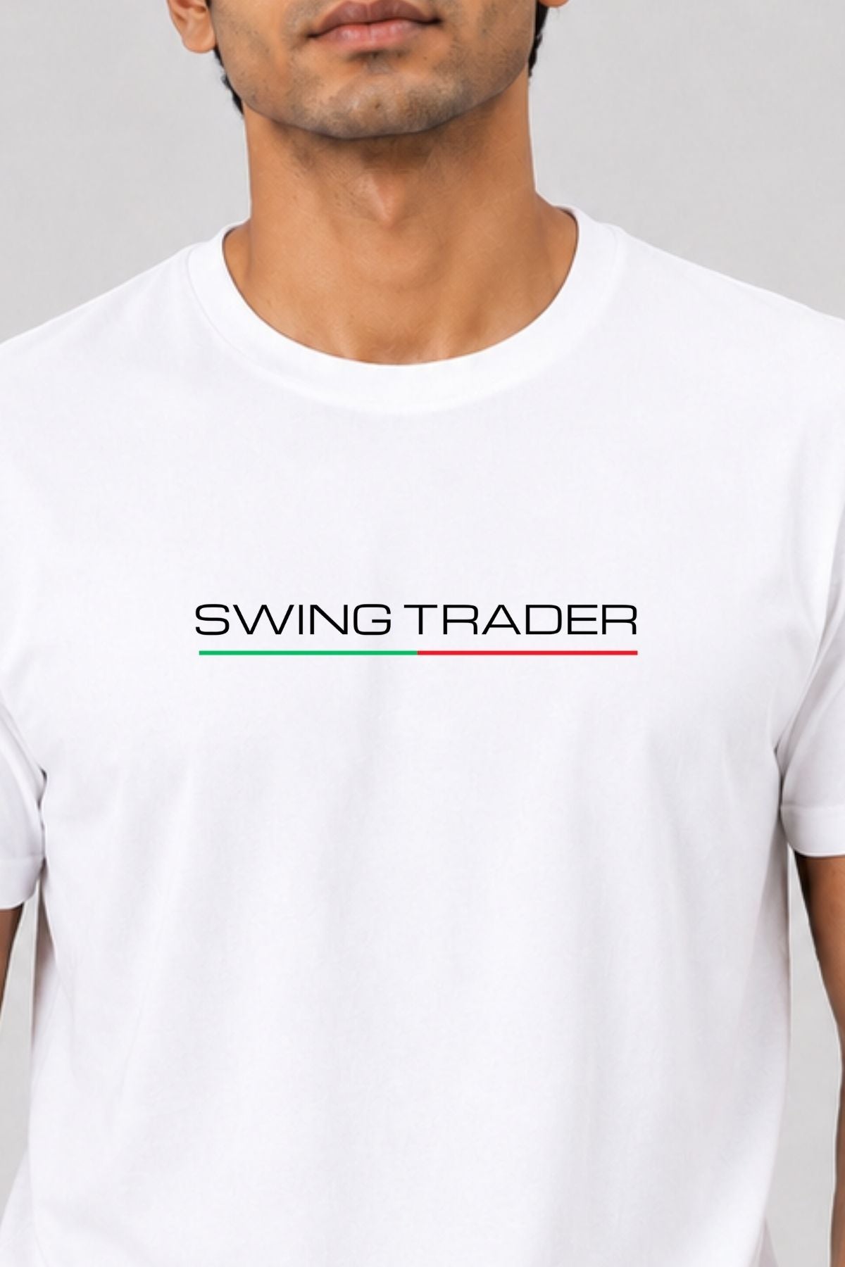 Swing Trader White Printed Unisex Trading T-Shirt