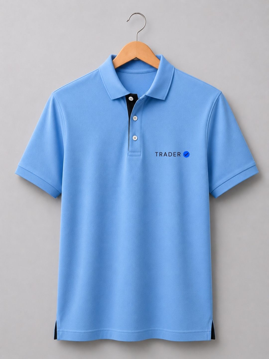 Verified Trader Sky Blue Polo Trading T-Shirt