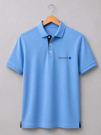 Verified Trader Sky Blue Polo Trading T-Shirt
