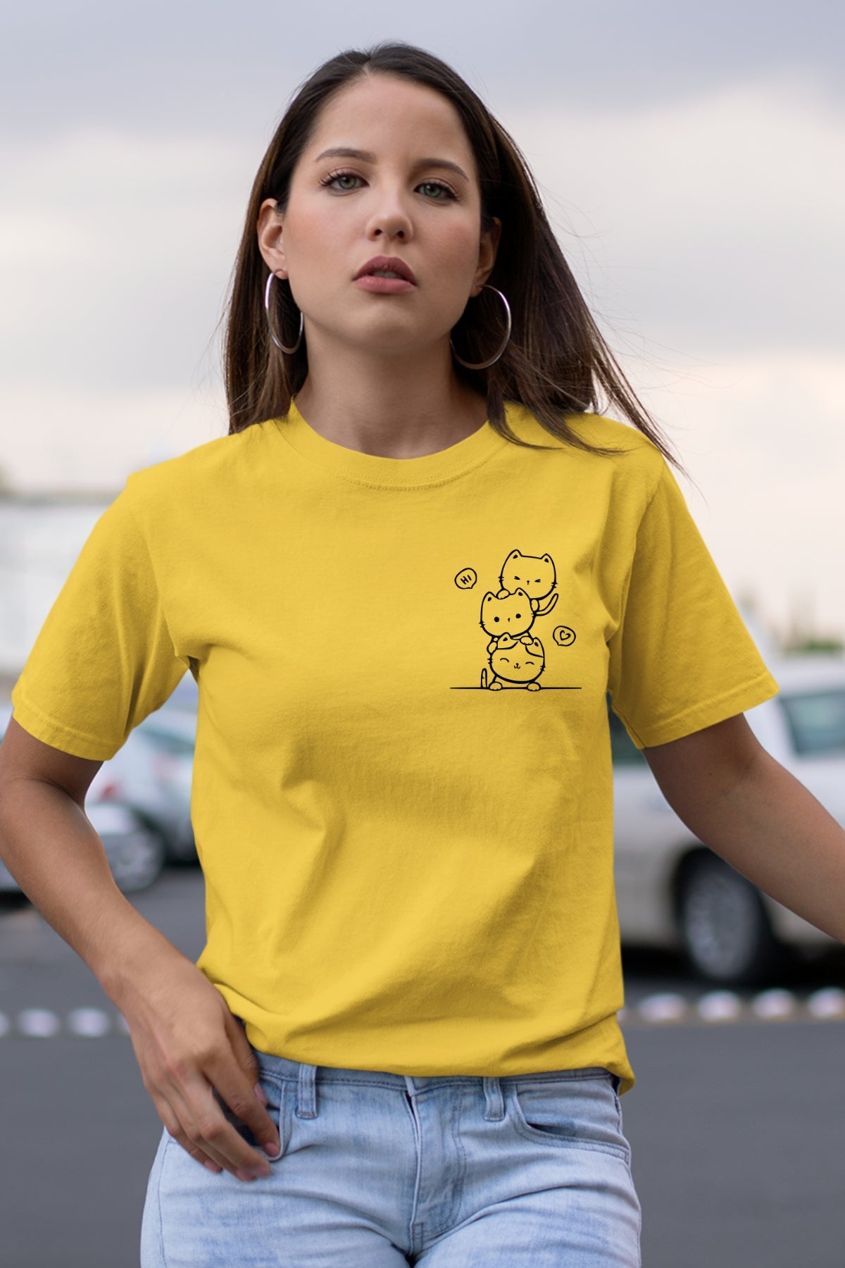 Cute kitty tower Unisex T-Shirt