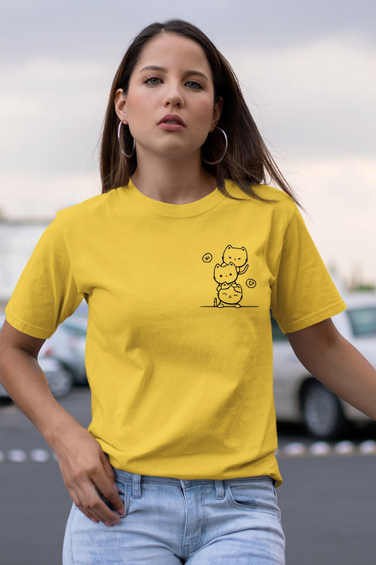 Cute kitty tower Unisex T-Shirt