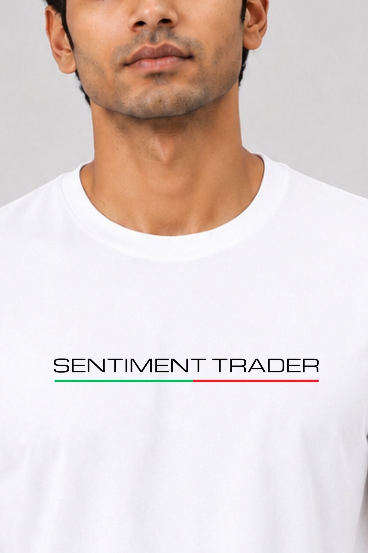 Sentiment Trader White Printed Unisex Trading T-Shirt