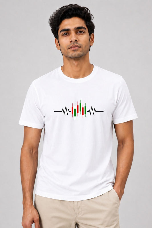 Market Pulse Printed Unisex Trading T-Shirt