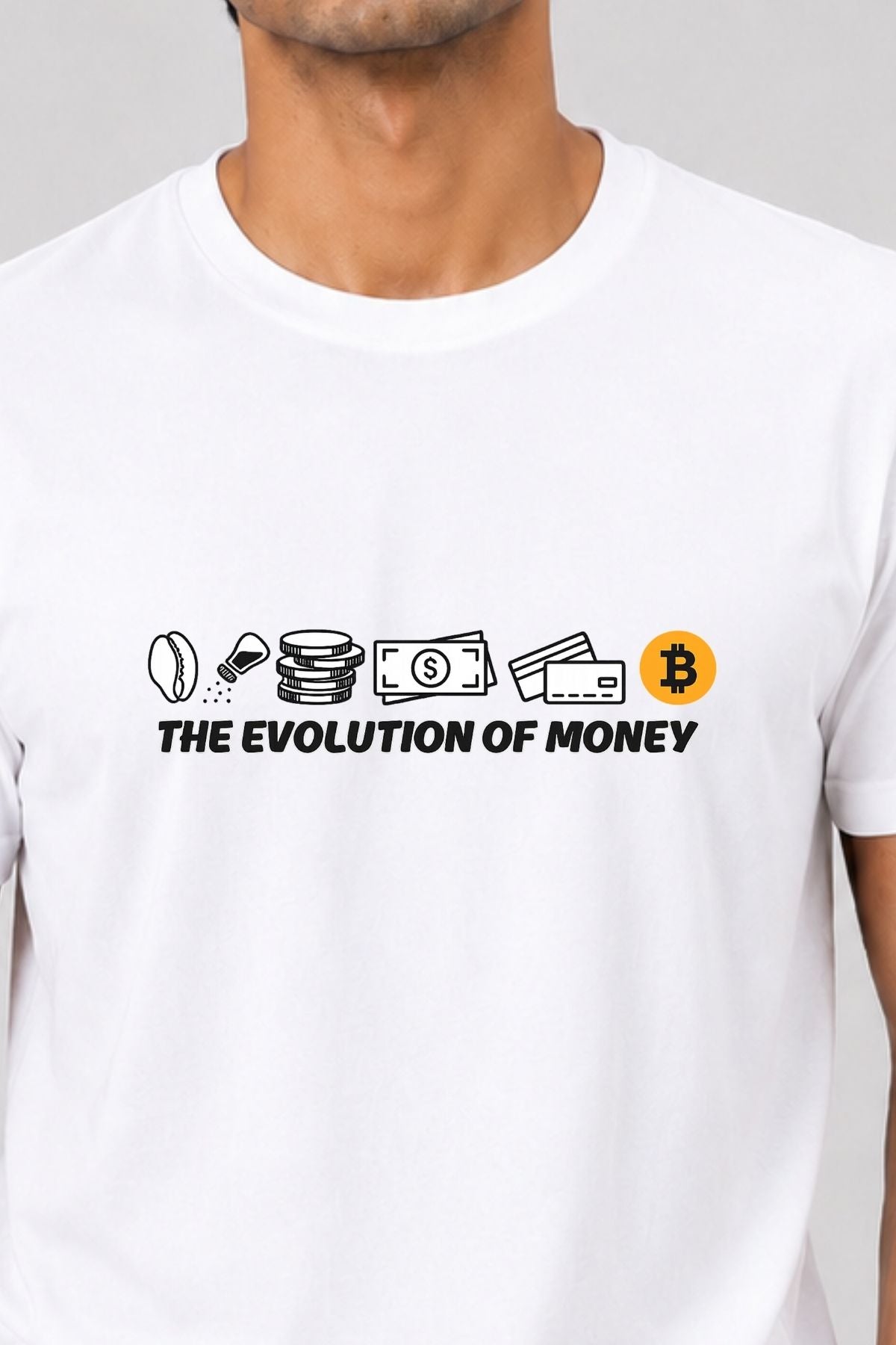 Evolution of Money Crypto Printed Unisex Crypto T-Shirt