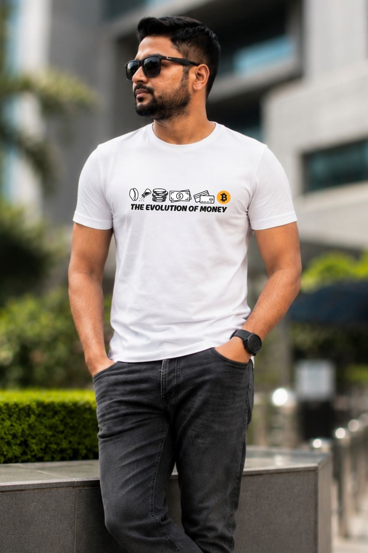 Evolution of Money Crypto Printed Unisex Crypto T-Shirt