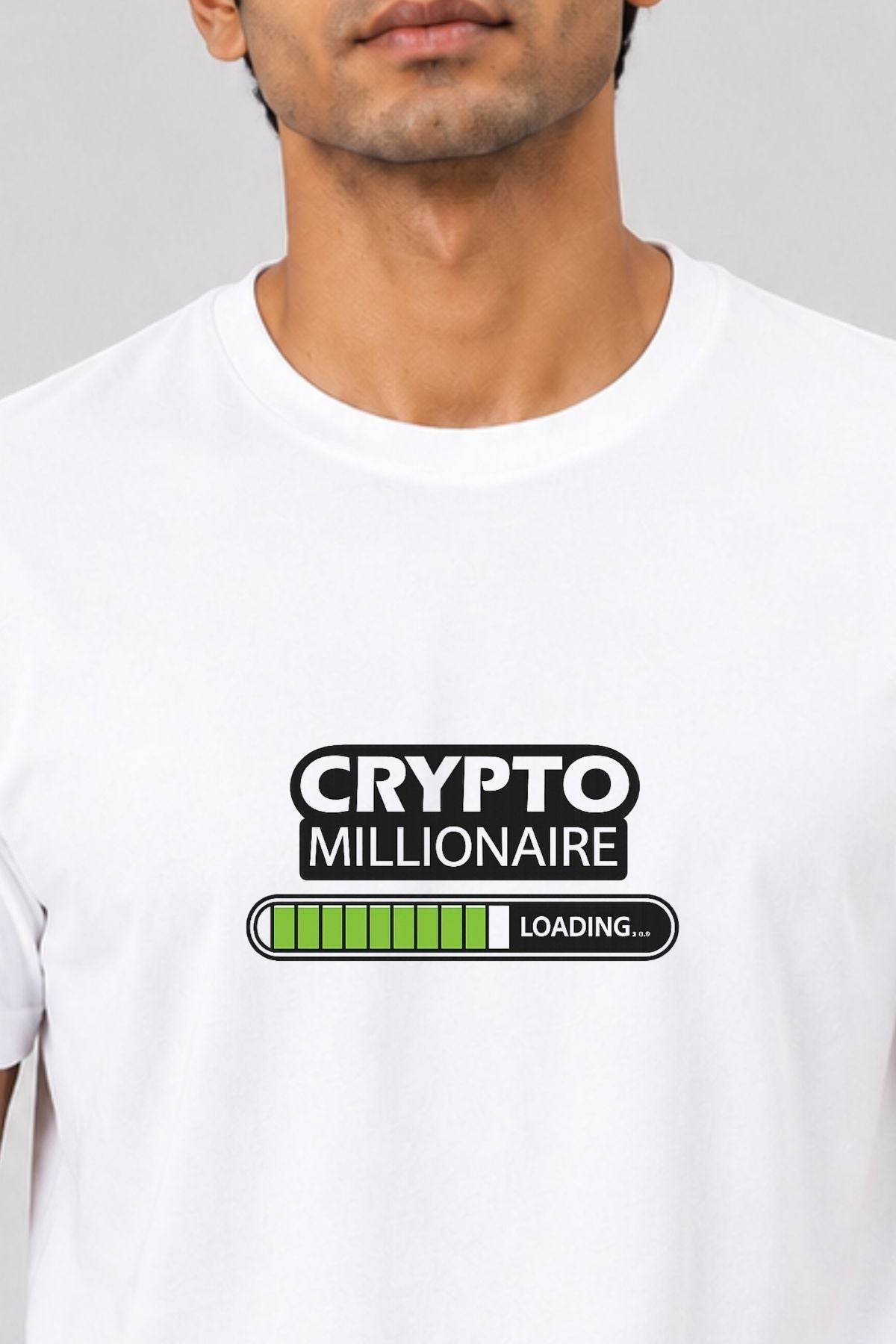 Crypto Millionaire Loading Printed Unisex Crypto T-Shirt