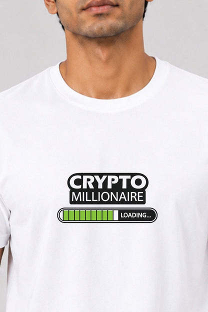 Crypto Millionaire Loading Printed Unisex Crypto T-Shirt