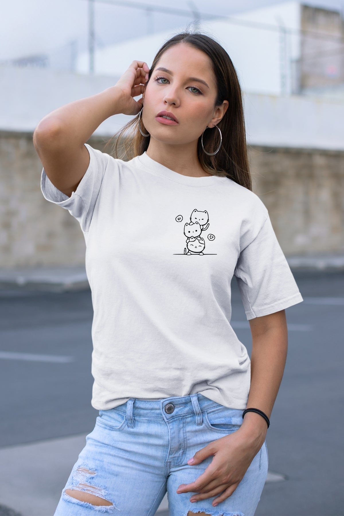 Cute kitty tower Unisex T-Shirt