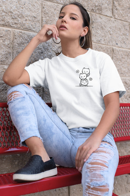 Cute kitty tower Unisex T-Shirt