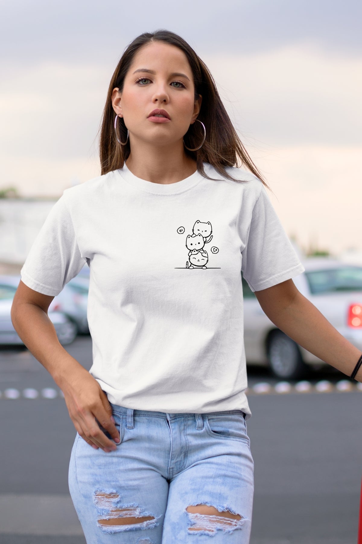 Cute kitty tower Unisex T-Shirt