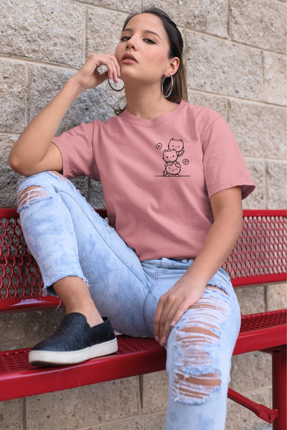 Cute kitty tower Unisex T-Shirt