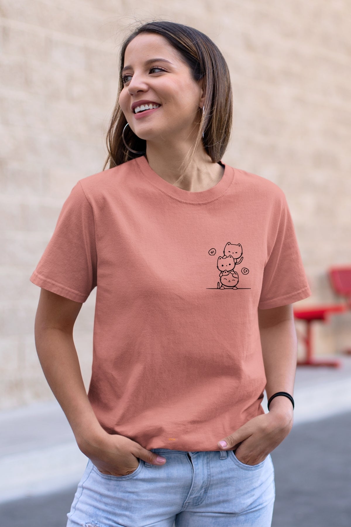 Cute kitty tower Unisex T-Shirt