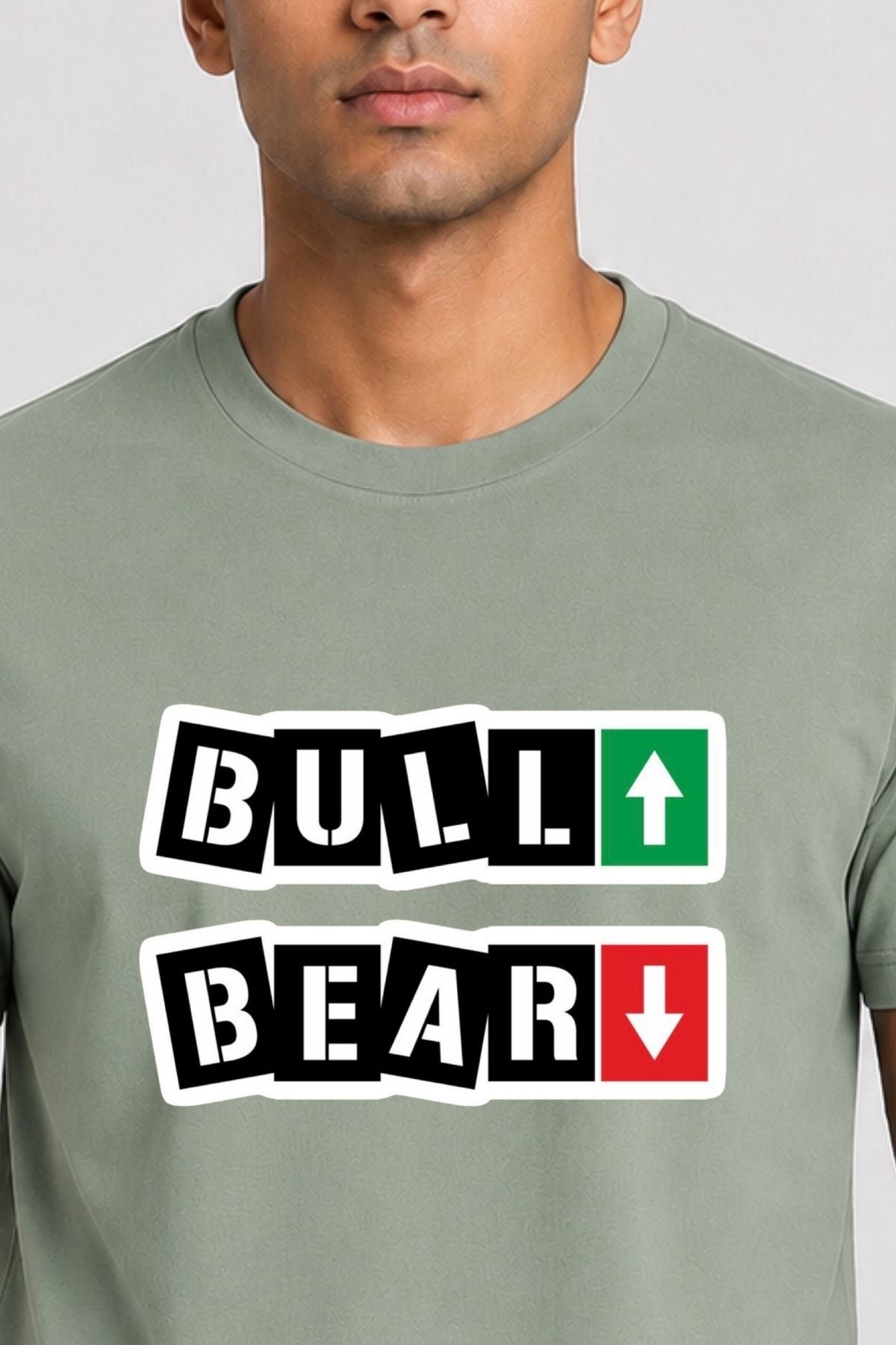 Bull & Bear Market Direction Printed Unisex Trading T-Shirt