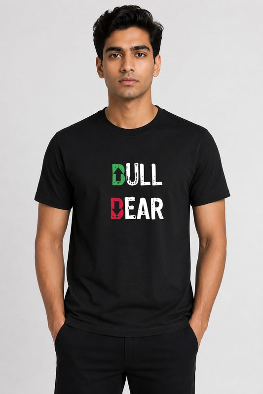 Bull vs Bear Market Trader Black Printed Unisex Trading T-Shirt