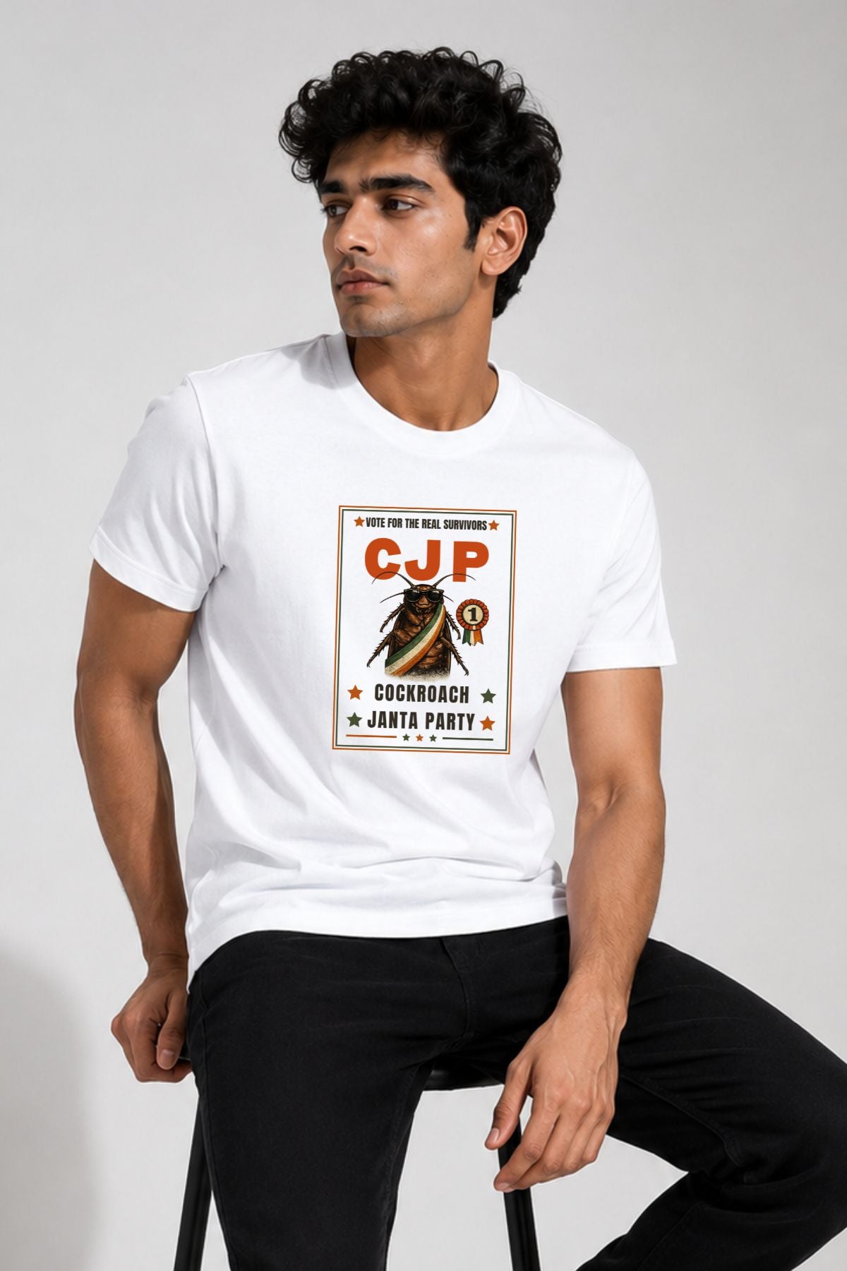 Vote for Real Survivors White Printed Unisex T-Shirt