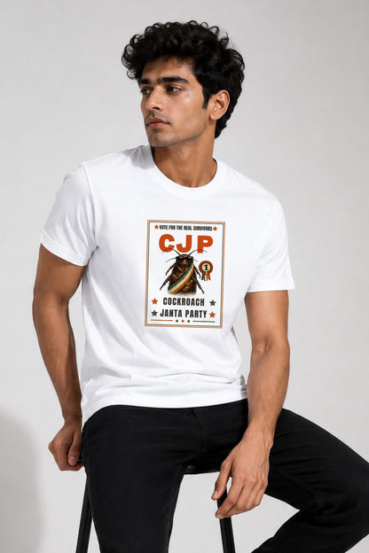 Vote for Real Survivors White Printed Unisex T-Shirt