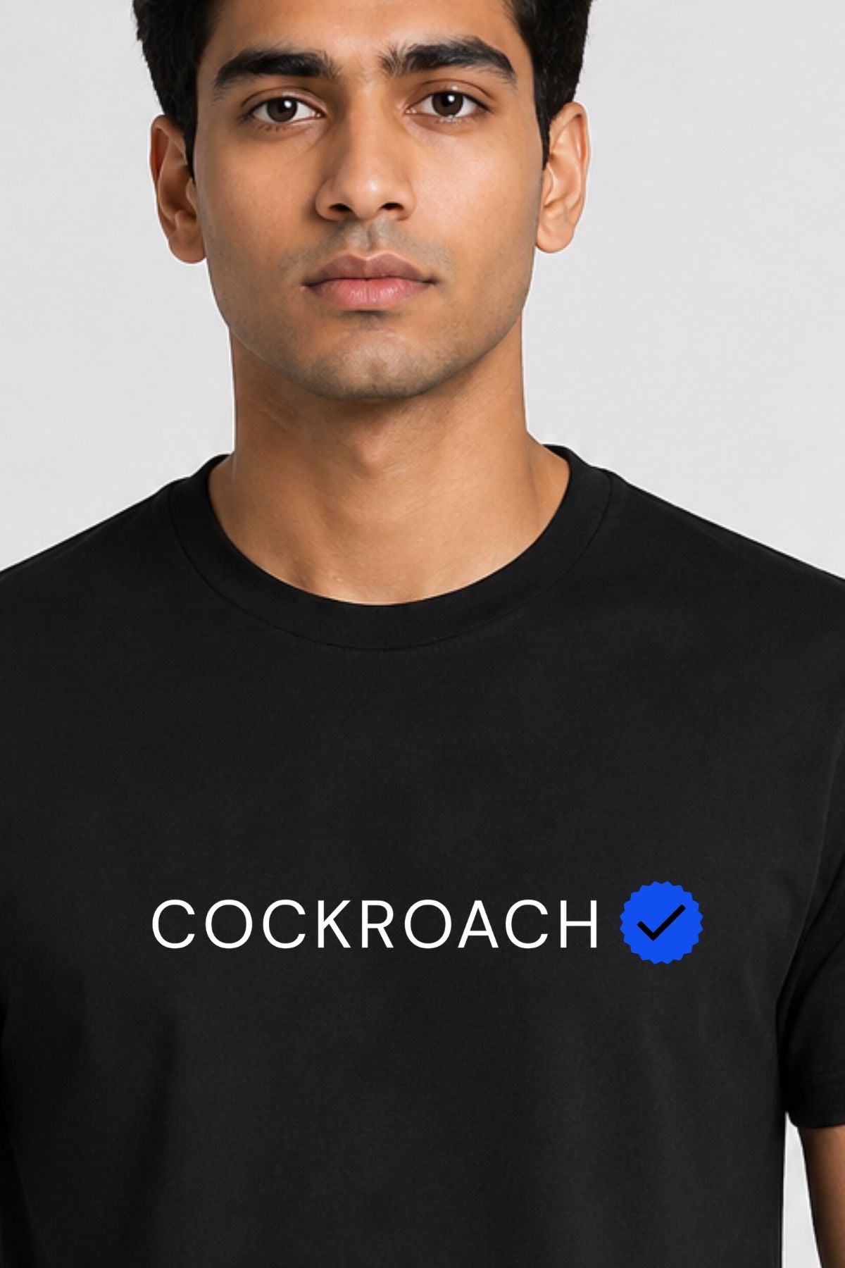 Verified Cockroach Black Printed Unisex  T-Shirt