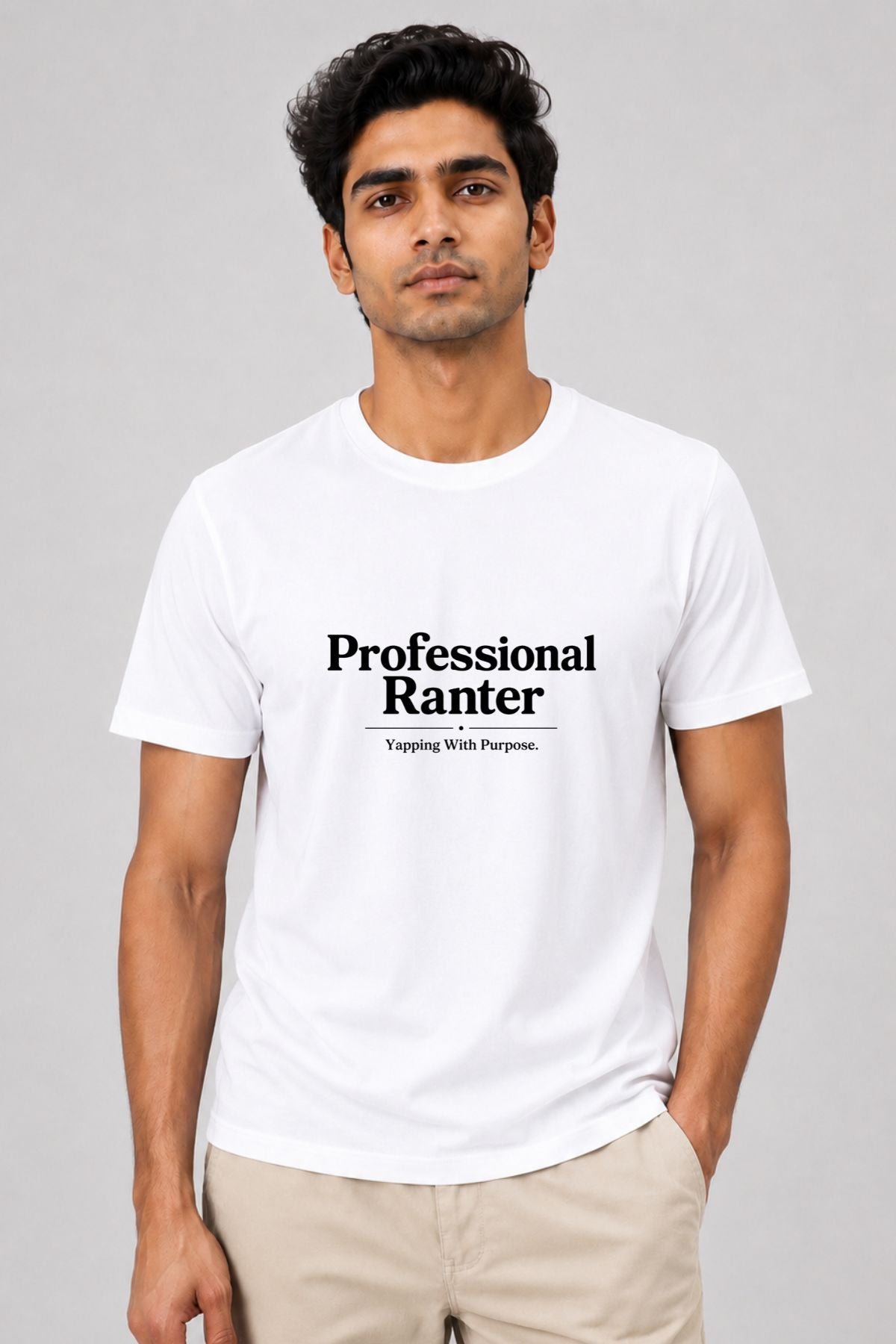 Professional Ranter White Printed Unisex T-Shirt