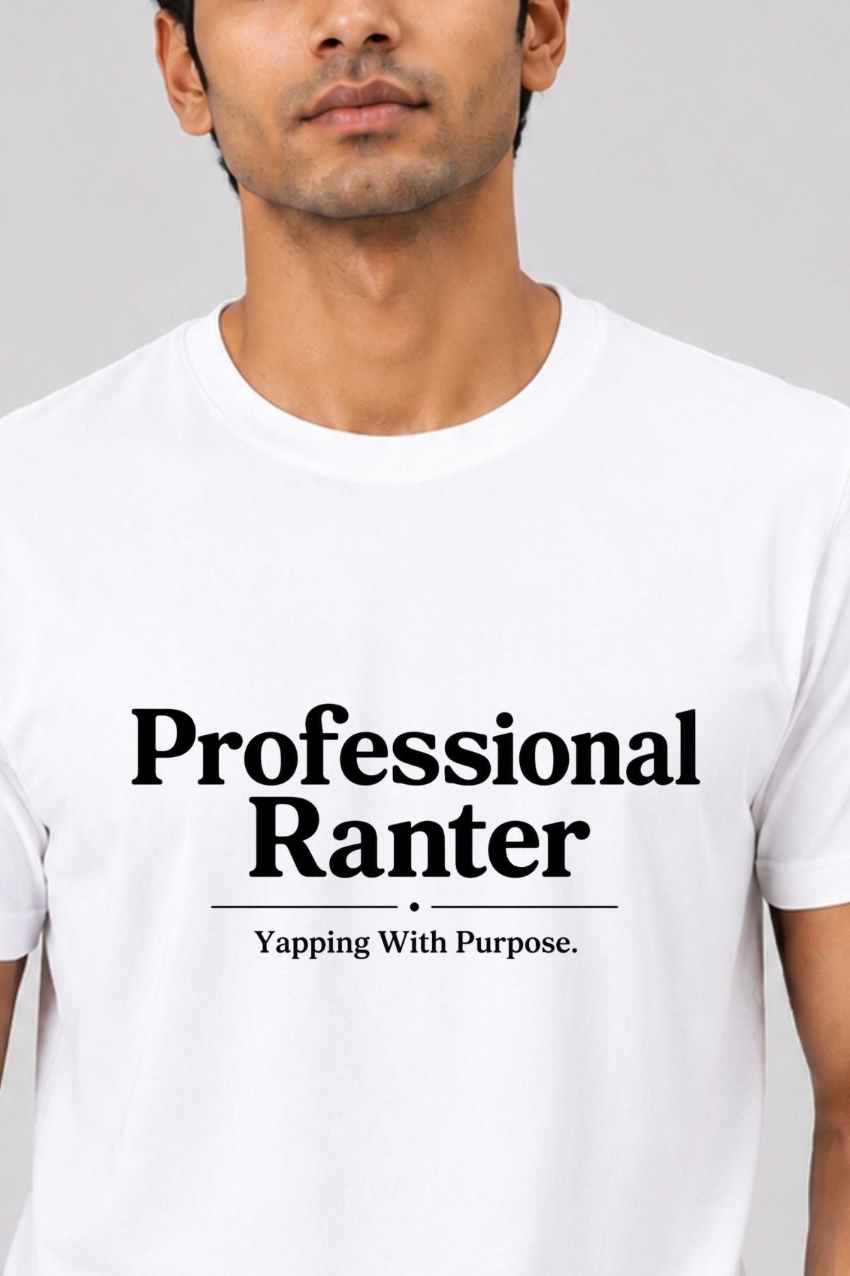 Professional Ranter White Printed Unisex T-Shirt