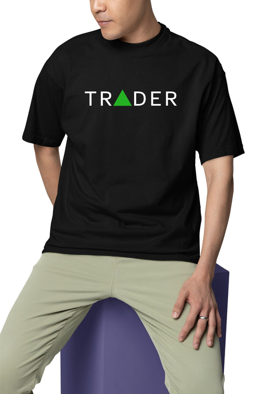 Day Trader  Printed Oversize T-Shirt