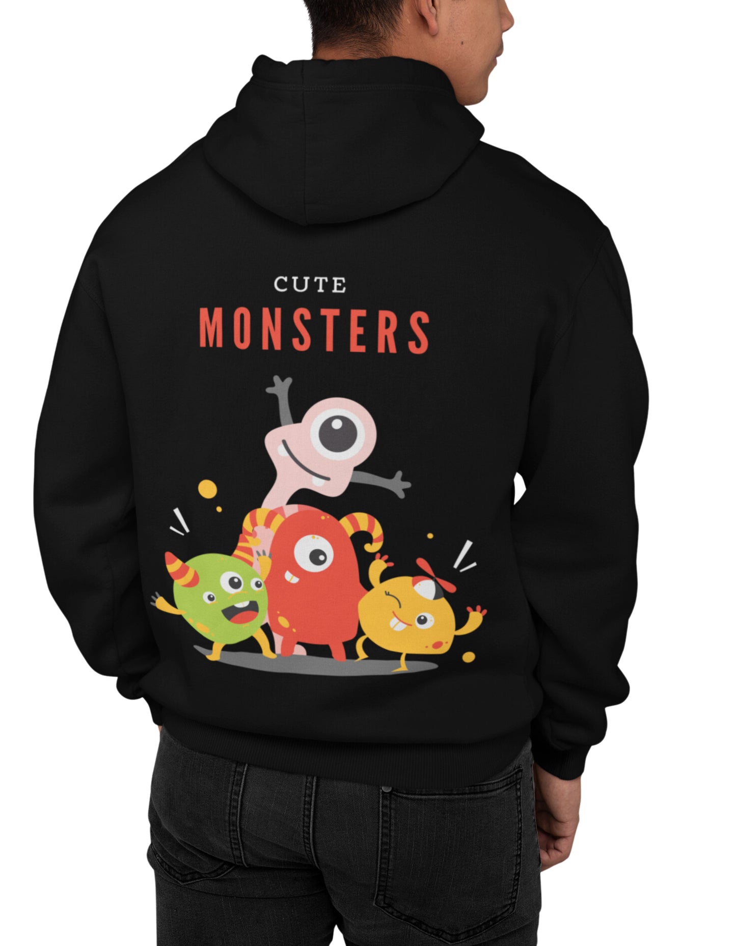 Cute Monster Men Women Hoodies