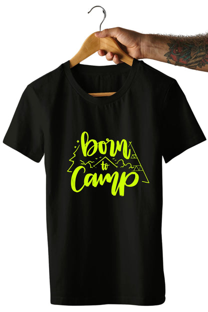 Born to Camp Printed Unisex T-Shirt