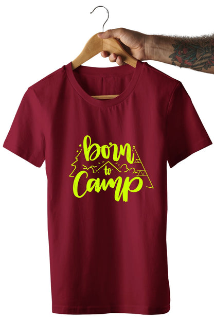 Born to Camp Printed Unisex T-Shirt