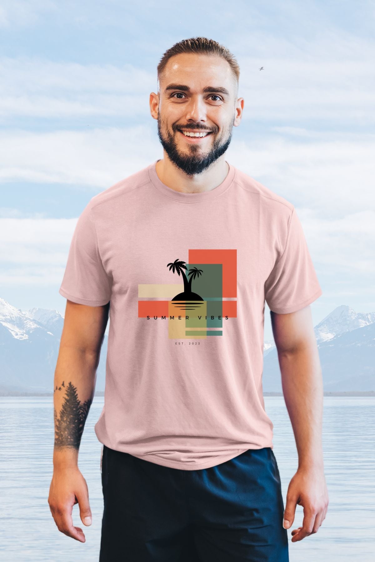 Summer Vibes Beach Printed Unisex T-Shirt