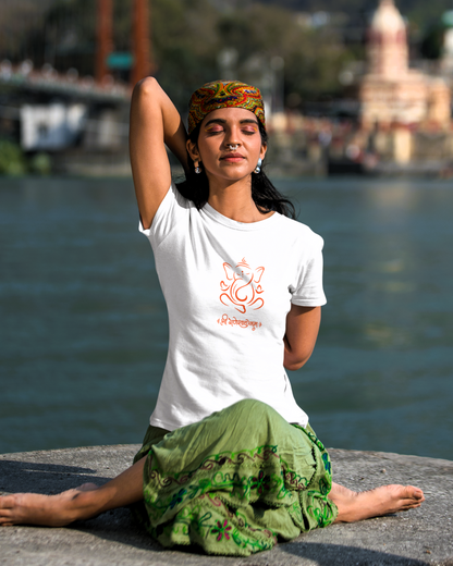 Om Ganeshaye Namah Ganeshji Text Unisex T-Shirt