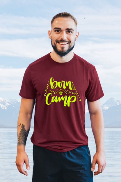 Born to Camp Printed Unisex T-Shirt