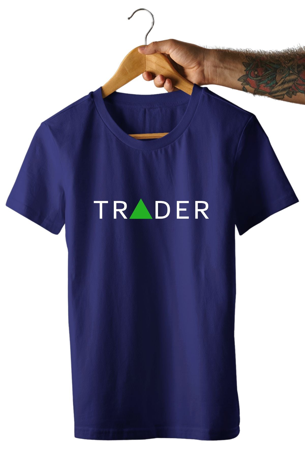 Intraday Hustle 2 Pack Trading T-Shirt Bundle(White & Navy Blue)