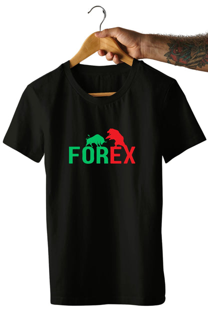 Forex Bear Bull Printed Unisex T-Shirt