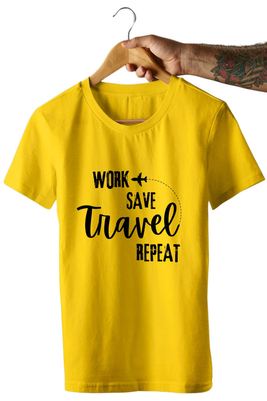 Work Travel Repeat Vacation Travel Unisex T-Shirt