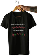 Trader Heartbeat Unisex Printed Trading T-Shirt