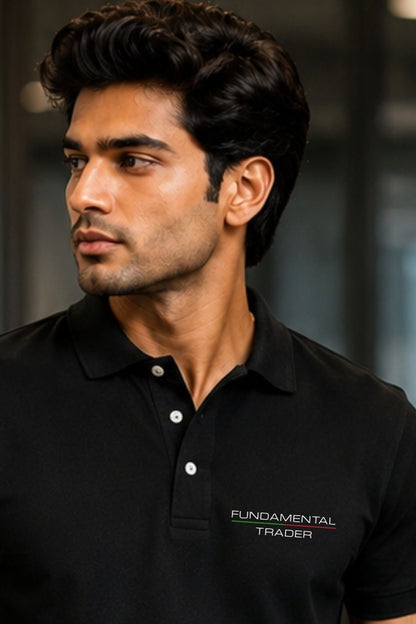 Fundamental Trader Black Polo Trading T-Shirt