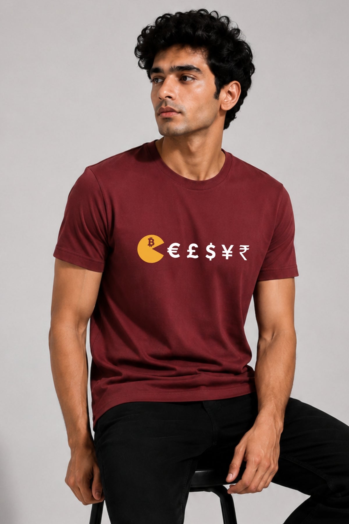 Bitcoin Eats Fiat Crypto T-Shirt