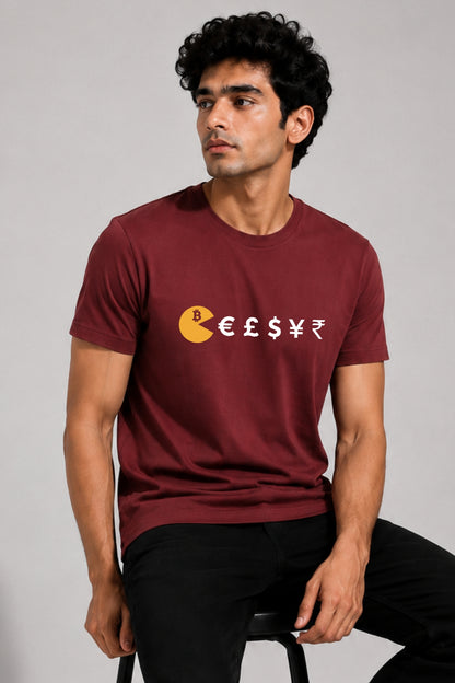 Bitcoin Eats Fiat Crypto T-Shirt