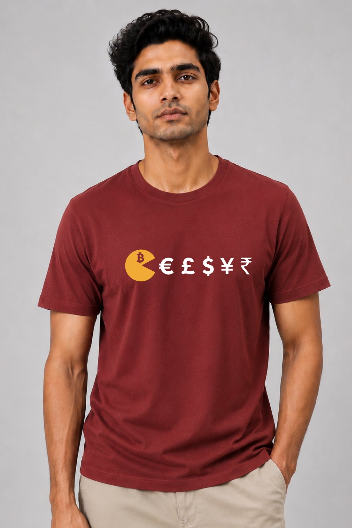 Bitcoin Eats Fiat Crypto T-Shirt