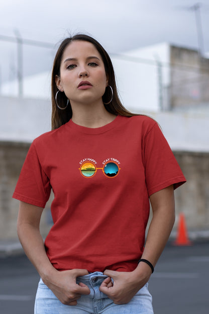 Stay Happy Goggles Unisex T-Shirt