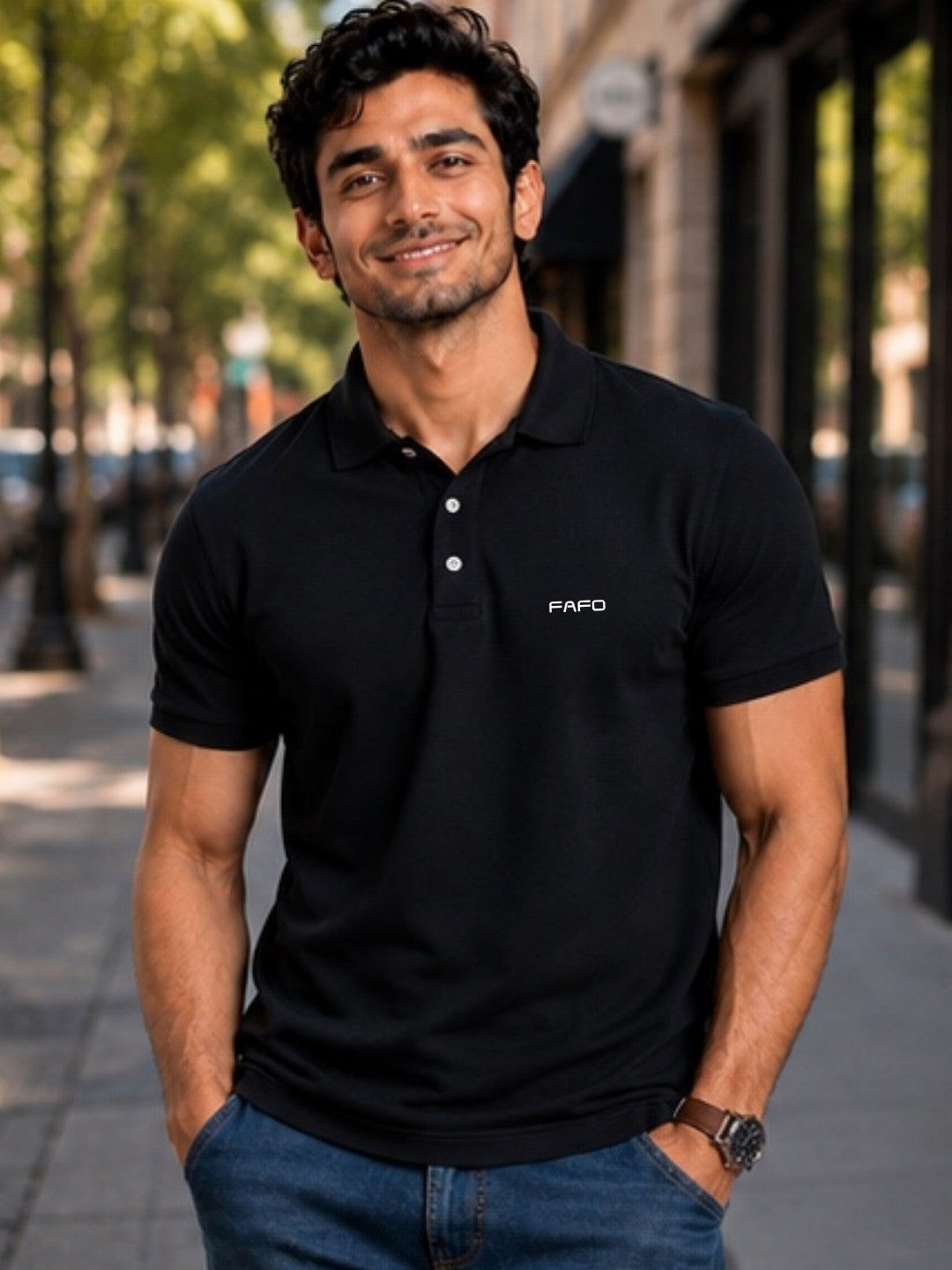 Premium Cotton Blend Polo T-Shirt for Men