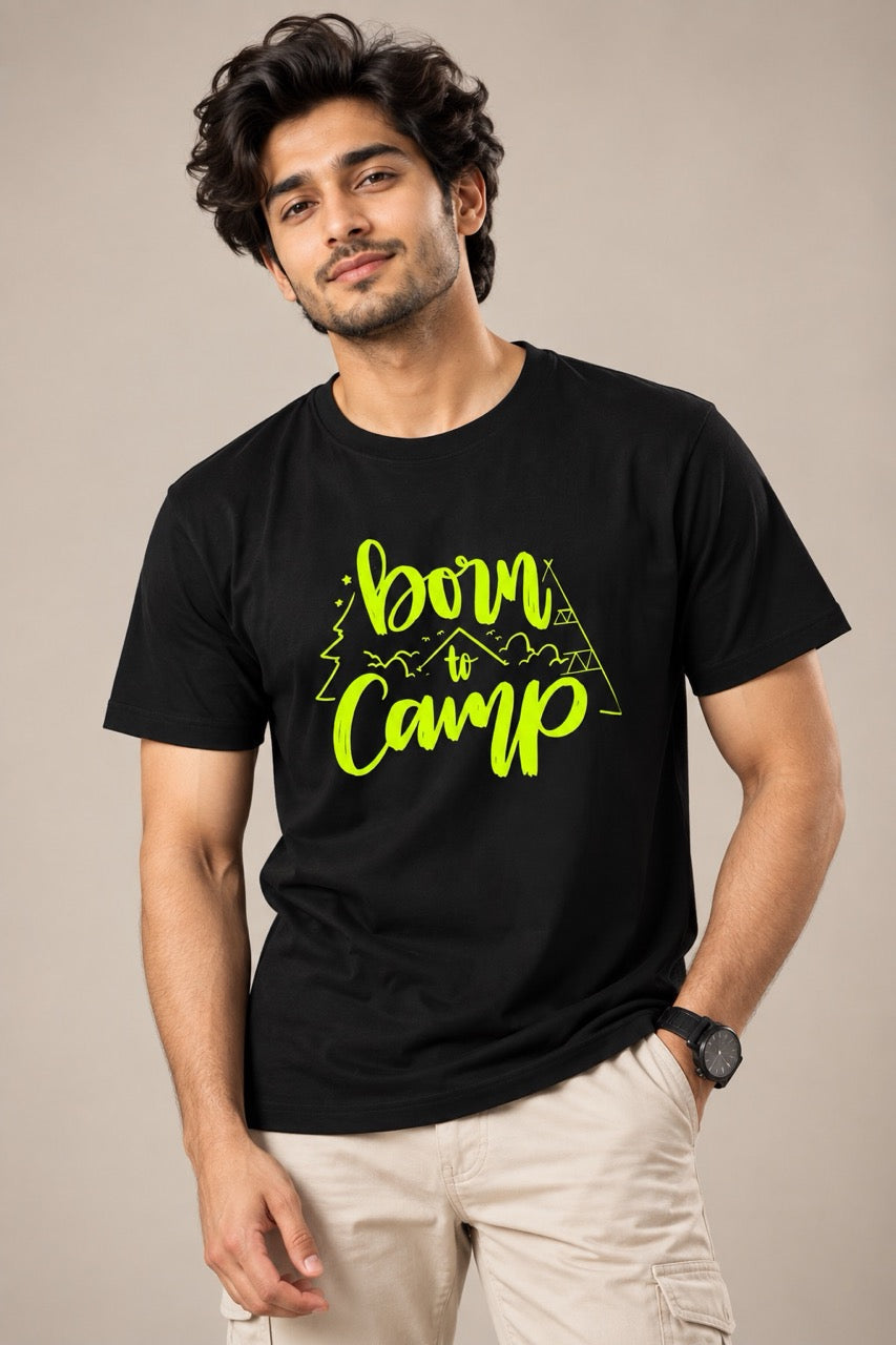 Born to Camp Printed Unisex T-Shirt