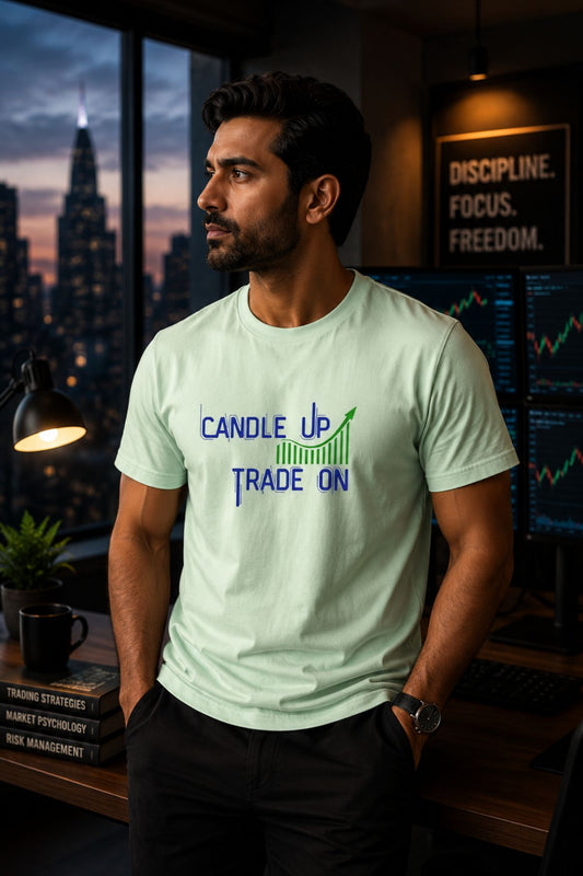 Candle Up Trading ON Unisex Printed Trading T-Shirt