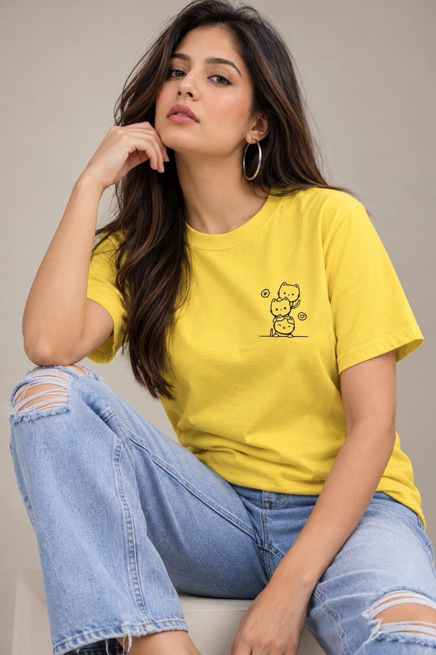 Cute kitty tower Unisex T-Shirt