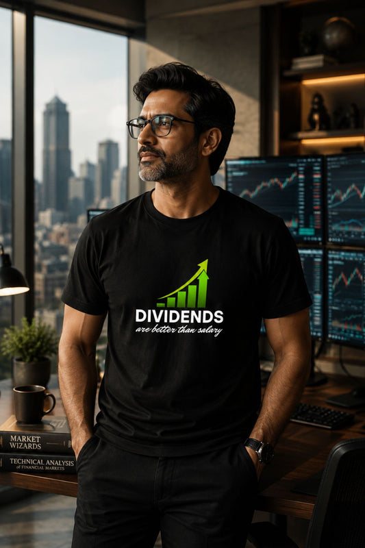 Dividend are better than salary Printed Unisex Trading T-Shirt