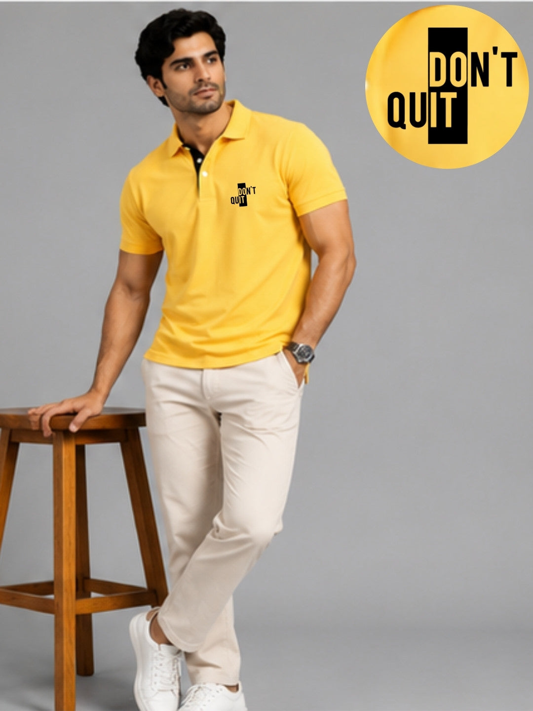 Don't Quit Polo T-Shirt